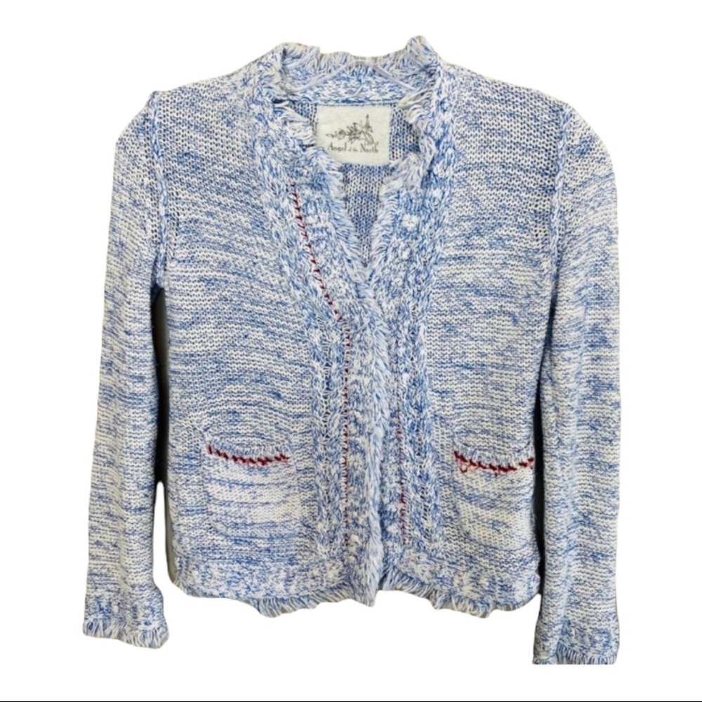 🔥LAST CHANCE 2/$15🔥   Anthropologie Angel Of The North Blazer Blue